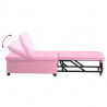 Rozkładana sofa Różowy 194 x 50 x 82 cm tkanina