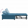 Sofa Bed Niebieski 194 x 67 x 82 cm Aksamit