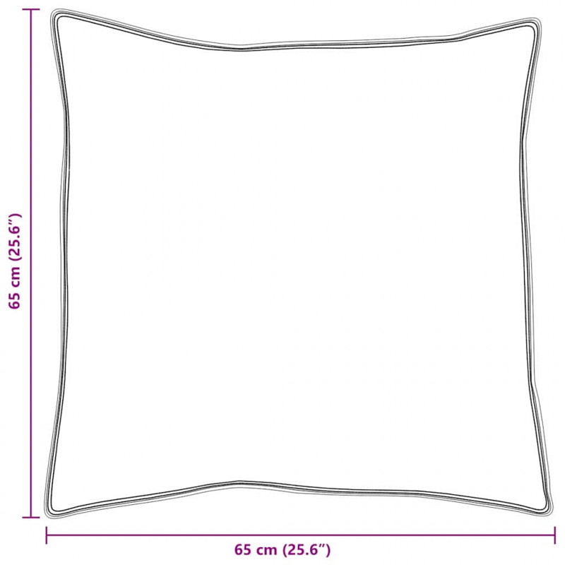 Poduszka z poduszką 2 pcs Biały 65 x 65 cm Pióra