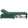 Sofa Bed Ciemna zieleń 194 x 67 x 82 cm Aksamit