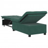 Sofa Bed Ciemna zieleń 194 x 67 x 82 cm Aksamit