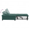 Sofa Bed Ciemna zieleń 194 x 67 x 82 cm Aksamit