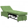 Sofa Bed Jasnozielony 194 x 67 x 82 cm Aksamit