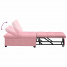 Sofa Bed Różowy 194 x 67 x 82 cm Aksamit