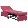 Sofa Bed Czerwone wino 194 x 67 x 82 cm Aksamit
