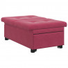 Sofa Bed Czerwone wino 194 x 67 x 82 cm Aksamit