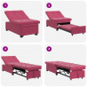 Sofa Bed Czerwone wino 194 x 67 x 82 cm Aksamit