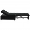 Sofa Bed Czarny 194 x 67 x 82 cm Aksamit