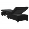 Sofa Bed Czarny 194 x 67 x 82 cm Aksamit