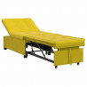 Sofa Bed Żółty 194 x 67 x 82 cm Aksamit