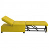 Sofa Bed Żółty 194 x 67 x 82 cm Aksamit