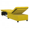 Sofa Bed Żółty 194 x 67 x 82 cm Aksamit