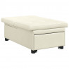Sofa Bed Kremowy 194 x 67 x 82 cm Aksamit