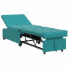 Sofa Bed Turkusowy 194 x 67 x 82 cm Aksamit