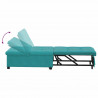 Sofa Bed Turkusowy 194 x 67 x 82 cm Aksamit