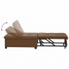 Sofa Bed Brązowy 194 x 67 x 82 cm Tkanina Huahua
