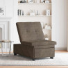 Sofa Bed Ciemnoszary 194 x 67 x 82 cm Tkanina Huahua