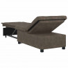 Sofa Bed Ciemnoszary 194 x 67 x 82 cm Tkanina Huahua