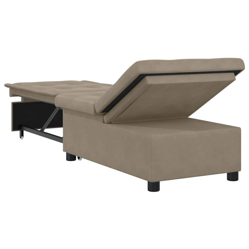 Rozkładana sofa Ciemnoszary 194 x 67 x 82 cm Mikrofibra