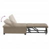 Rozkładana sofa Ciemnoszary 194 x 67 x 82 cm Mikrofibra