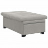 Rozkładana sofa Jasnoszary 194 x 67 x 82 cm Mikrofibra