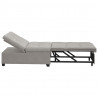 Rozkładana sofa Jasnoszary 194 x 67 x 82 cm Mikrofibra