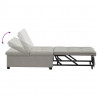 Rozkładana sofa Jasnoszary 194 x 67 x 82 cm Mikrofibra