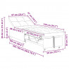 Rozkładana sofa Jasnoszary 194 x 67 x 82 cm Mikrofibra