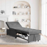 Rozkładana sofa Ciemnoszary 194 x 67 x 82 cm Mikrofibra