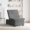 Rozkładana sofa Ciemnoszary 194 x 67 x 82 cm Mikrofibra
