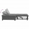 Rozkładana sofa Ciemnoszary 194 x 67 x 82 cm Mikrofibra