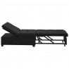 Rozkładana sofa Czarny 194 x 67 x 82 cm Mikrofibra