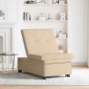 Rozkładana sofa Kremowy 194 x 67 x 82 cm Mikrofibra