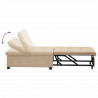 Rozkładana sofa Kremowy 194 x 67 x 82 cm Mikrofibra