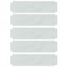 Obrzeża trawnikowe 5 pcs Srebrny 100 x 25 x 0,07 cm