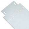 Obrzeża trawnikowe 5 pcs Srebrny 100 x 25 x 0,07 cm