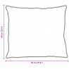Poduszka z poduszką 2 pcs Biały 60 x 70 cm bawełna
