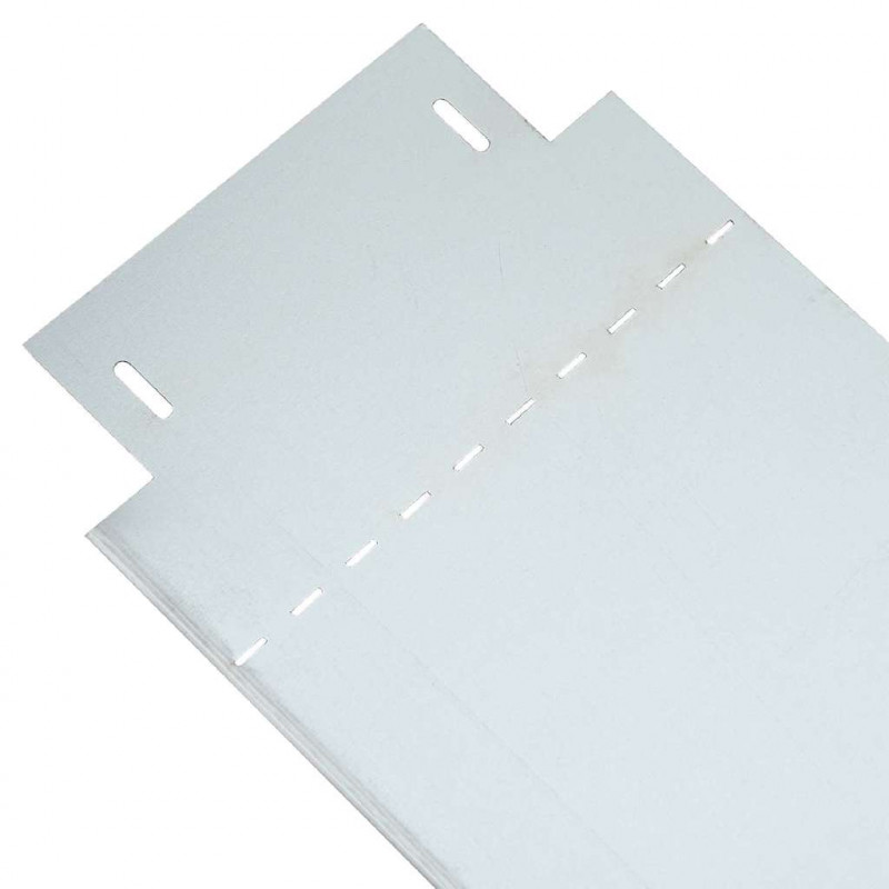 Obrzeża trawnikowe 10 pcs Srebrny 100 x 25 x 0,07 cm