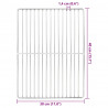 Ruszt grillowy Srebrny 40 x 30 cm Stal nierdzewna