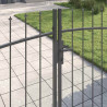 Brama Podwójna Z blokadą Woerden Szary 299,5 x 149,5 cm Stal