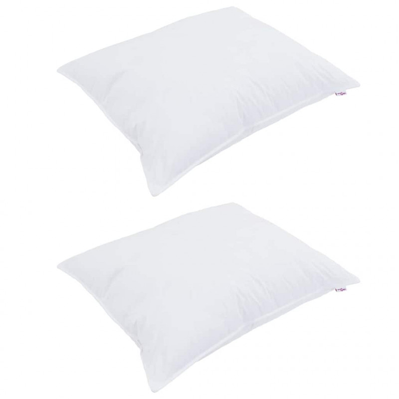 Poduszka z poduszką 2 pcs Biały 70 x 90 cm bawełna