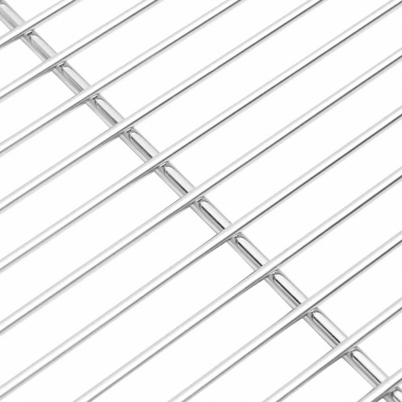 Ruszt grillowy Srebrny 50 x 35 cm Stal nierdzewna