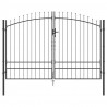 Brama Podwójna Z blokadą Woerden Szary 400 x 199.5 cm Stal