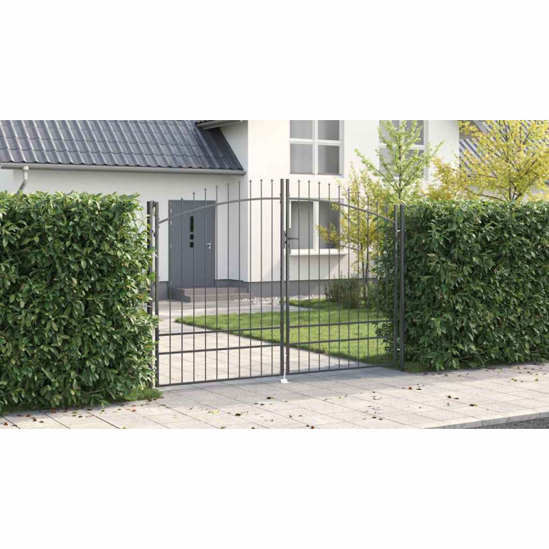Brama Podwójna Z blokadą Woerden Szary 400 x 199.5 cm Stal