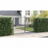 Brama Podwójna Z blokadą Woerden Szary 400 x 199.5 cm Stal