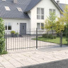 Brama Podwójna Z blokadą Woerden Szary 400 x 199.5 cm Stal