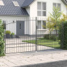 Brama Podwójna Z blokadą Woerden Szary 400 x 199.5 cm Stal