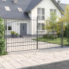 Brama Podwójna Z blokadą Woerden Szary 400 x 199.5 cm Stal