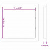 Panele dostępu 2 pcs Biały 15 x 15 cm Plastik ABS