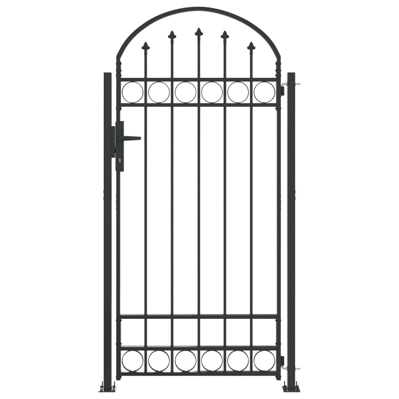Słupek ogrodzeniowy. Assen Szary 200 x 88 x 14 cm Stal